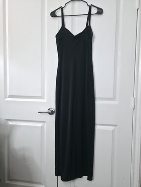 All That Jazz | Black Cowl Neck Maxi Dress | Size Medium